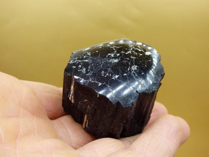 XL schwarzer Turmalin (Schörl) - Roh Anschliff - Deko Stufe groß Energie Heilung Strahlen Schutz Stein Heilstein Geschenk Haus Wohnung - Art of Nature Berlin