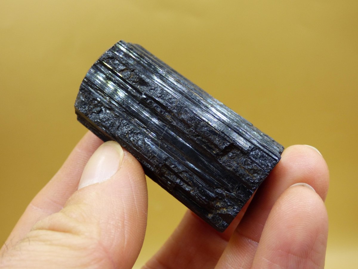 XL schwarzer Turmalin (Schörl) - Roh Anschliff - Deko Stufe groß Energie Heilung Strahlen Schutz Stein Heilstein Geschenk Haus Wohnung - Art of Nature Berlin