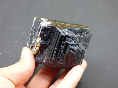 XL schwarzer Turmalin (Schörl) - Roh Anschliff - Deko Stufe groß Energie Heilung Strahlen Schutz Stein Heilstein Geschenk Haus Wohnung - Art of Nature Berlin