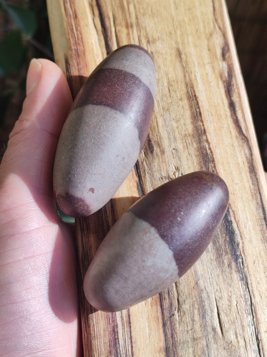 XL Shiva Lingam Paar ~ Edelstein Handschmeichler Meditation HIPPIE GOA Boho Kristalle Tibet Ethno Nature Heilstein Geschenk Energie - Art of Nature Berlin