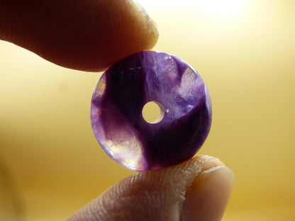 XS Charoit AAA Schutzdonut Edelstein Choker Kette Donut Rarität selten Schutzsymbol Heilstein Kristall Halschakra Ethno Frau Geschenk Er Sie - Art of Nature Berlin