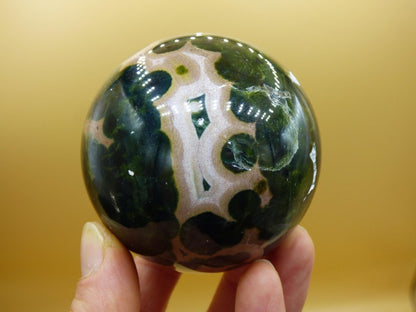 XXL 8 Adern Ocean Jaspis Orbicular AAA grün rot - Edelstein Kugel Natur Heilstein Deko Kristall Geschenk Er Sie Mann Frau Energie Selten - Art of Nature Berlin