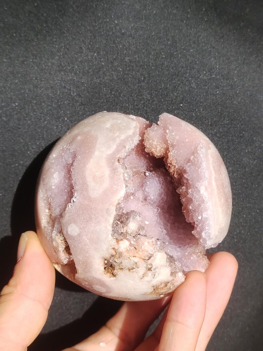 XXL Amethyst Achat Druzy Geode Kugel ~ Magische Edelstein Deko Kristall Stufe Sphere Heilstein lila Energie Wohnen Rarität Sammler Geschenk - Art of Nature Berlin