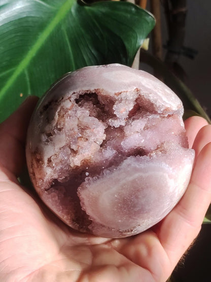 XXL Amethyst Achat Druzy Geode Kugel ~ Magische Edelstein Deko Kristall Stufe Sphere Heilstein lila Energie Wohnen Rarität Sammler Geschenk - Art of Nature Berlin
