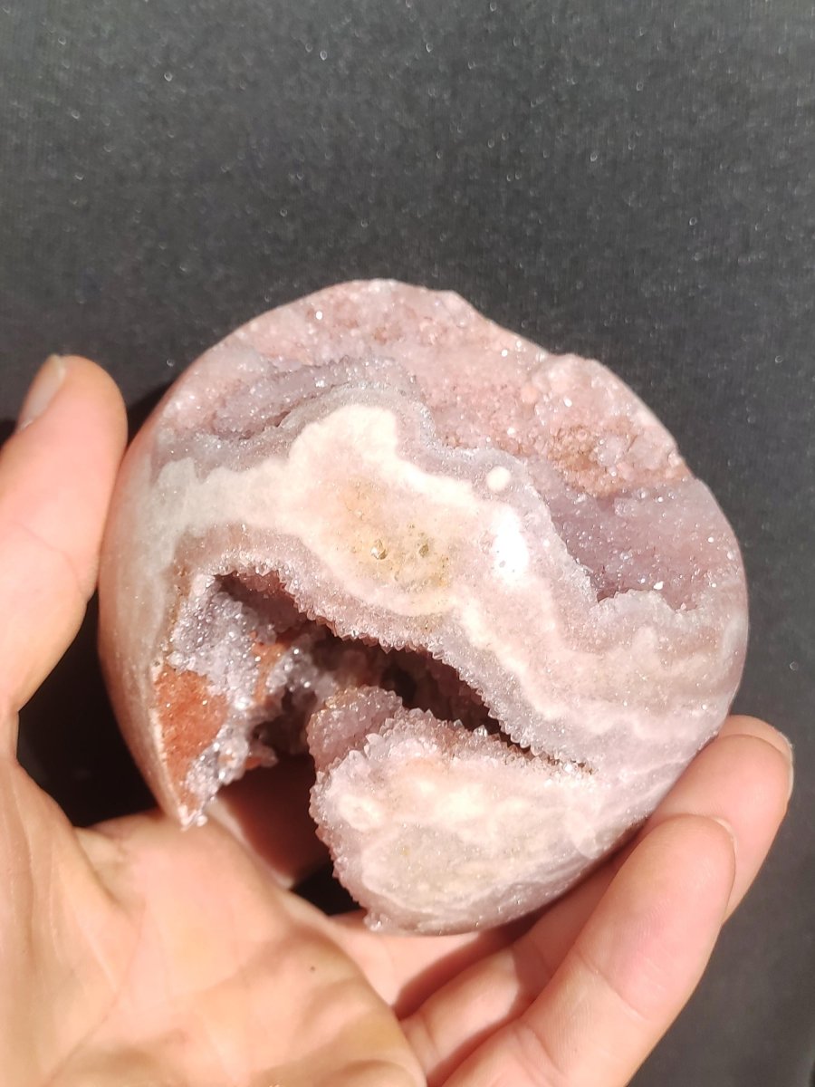 XXL Amethyst Achat Druzy Geode Kugel ~ Magische Edelstein Deko Kristall Stufe Sphere Heilstein lila Energie Wohnen Rarität Sammler Geschenk - Art of Nature Berlin
