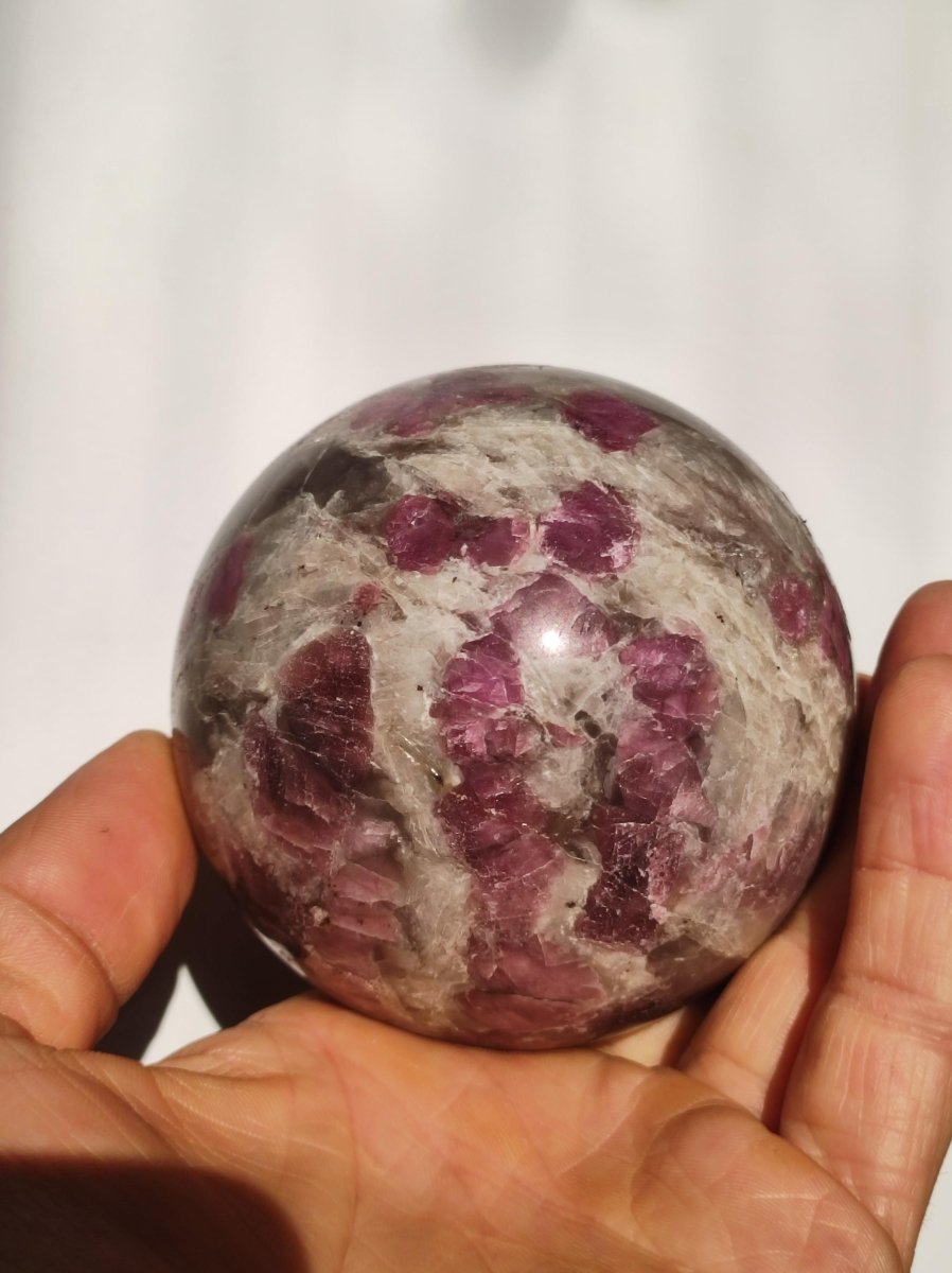 XXL Rubellit / Pink Turmalin A - Edelstein Kugel Deko Sphere Massage Kristall Meditation Heilstein Frau Mann Geschenk Er Sie Haus Energie - Art of Nature Berlin