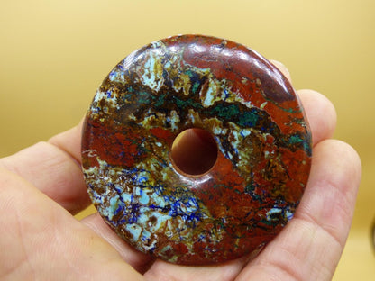 Zarinit Donut - Edelstein Kette Schutz Anhänger Geschenk Mann Frau Er Freund Kristall Kollektion Natur Heilstein Selten Sammler Rarität Wow - Art of Nature Berlin