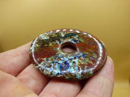 Zarinit Donut - Edelstein Kette Schutz Anhänger Geschenk Mann Frau Er Freund Kristall Kollektion Natur Heilstein Selten Sammler Rarität Wow - Art of Nature Berlin