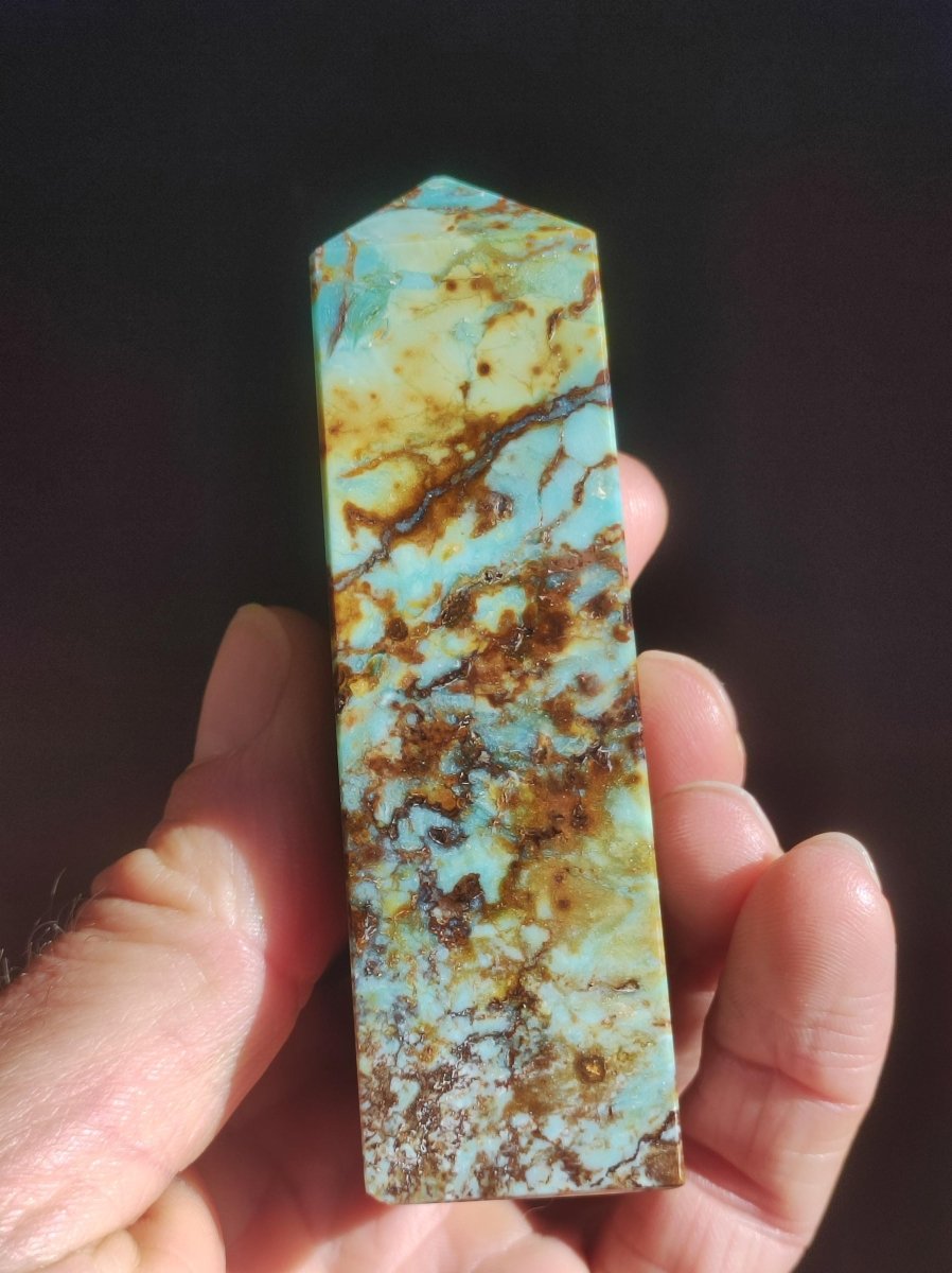 Zarinit *Rarität* ~ Kristall Point Spitze Turm Obelisk ~ Magische Edelstein Deko Kristall Haus Wohnen HIPPIE GOA Heilstein Sammler Rarität - Art of Nature Berlin