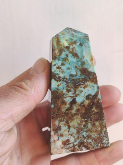 Zarinit *Rarität* ~ Kristall Point Spitze Turm Obelisk ~ Magische Edelstein Deko Kristall Haus Wohnen HIPPIE GOA Heilstein Sammler Rarität - Art of Nature Berlin