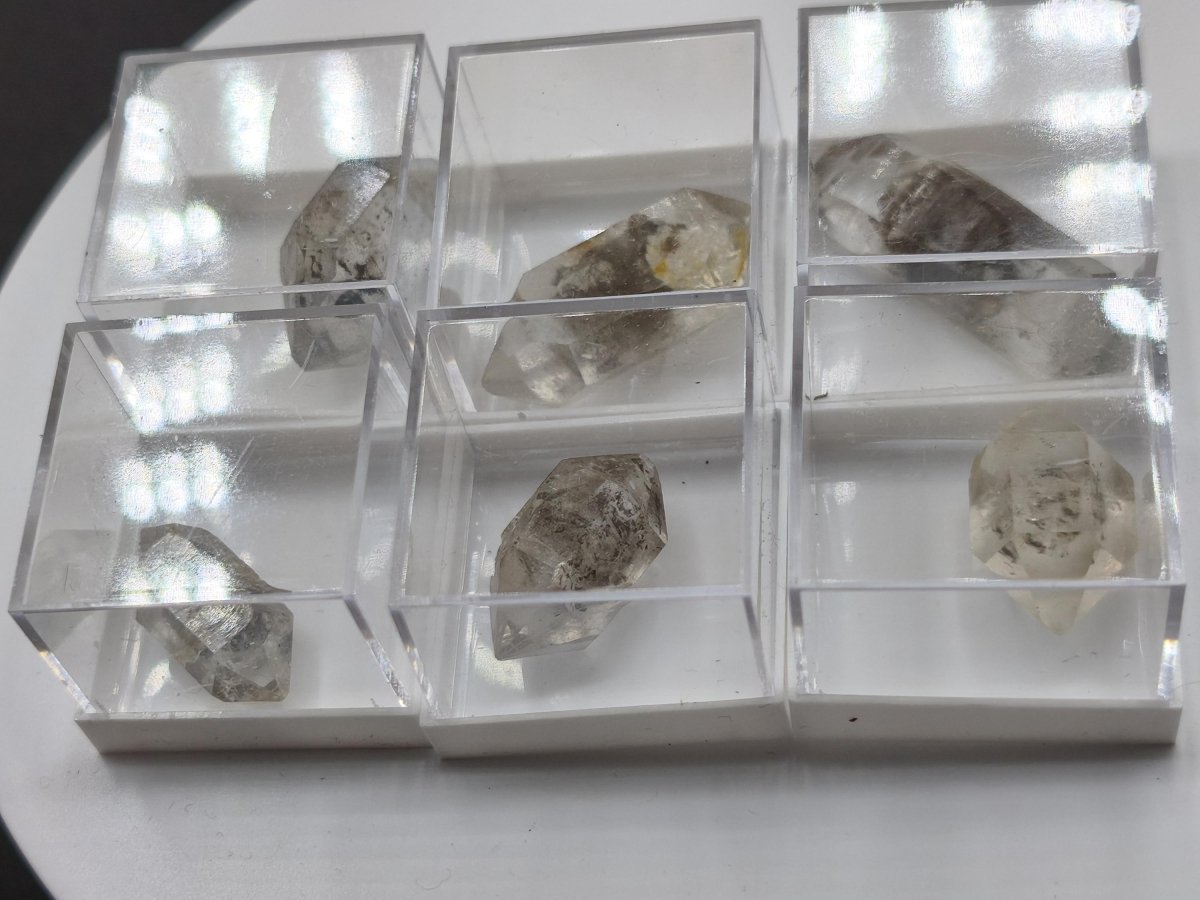 Zepter-Chloritquarz aus Erongo Namibia – 6 Kristalle zur Auswahl – 21–34 mm Doppelender Natürlich Kristall Stufe Sammler Mineral Geschenk - Art of Nature Berlin