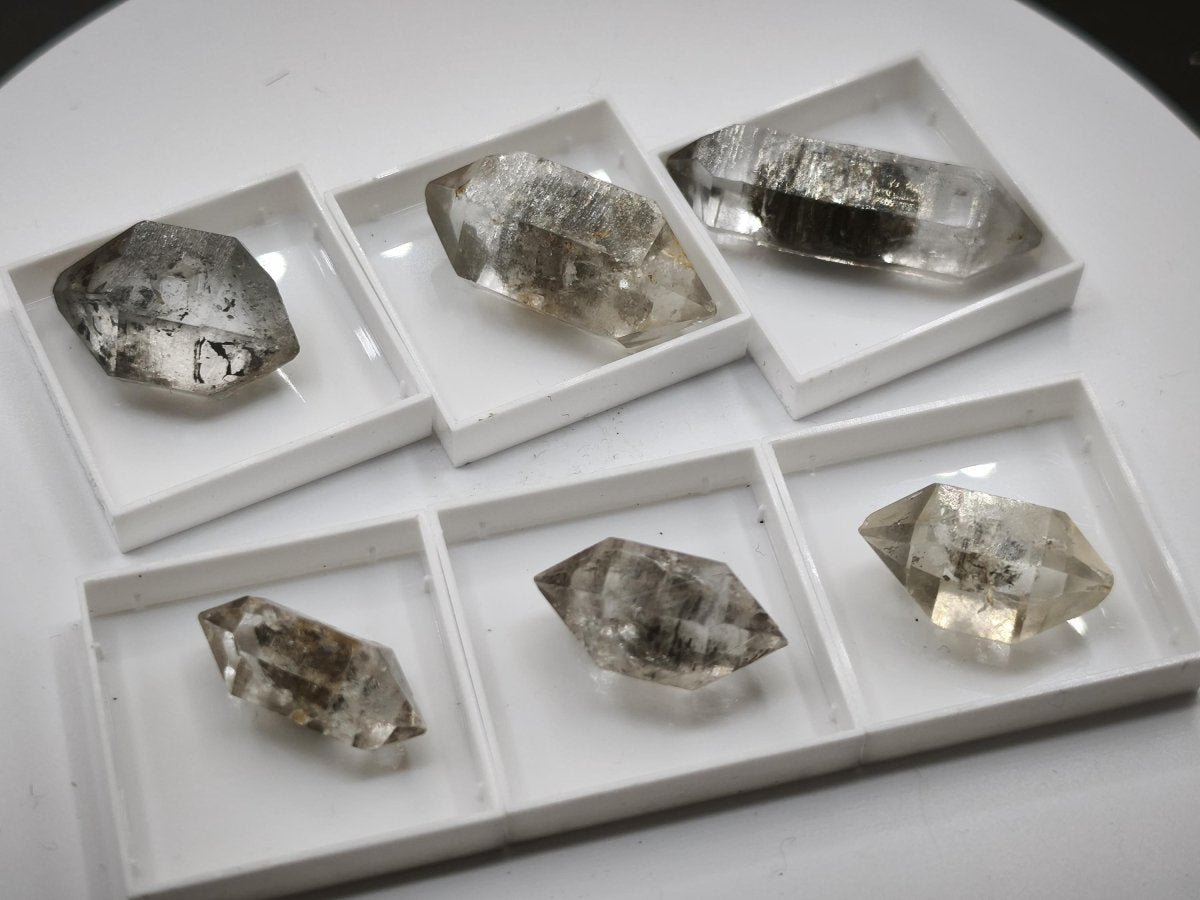 Zepter-Chloritquarz aus Erongo Namibia – 6 Kristalle zur Auswahl – 21–34 mm Doppelender Natürlich Kristall Stufe Sammler Mineral Geschenk - Art of Nature Berlin