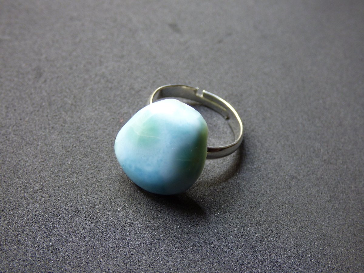 925 Silber Ring ~Larimar "Atlantis Stone"~ Edelstein Ring ~HIPPIE ~GOA ~Boho ~Ethno ~Nature ~Heilstein - Art of Nature Berlin