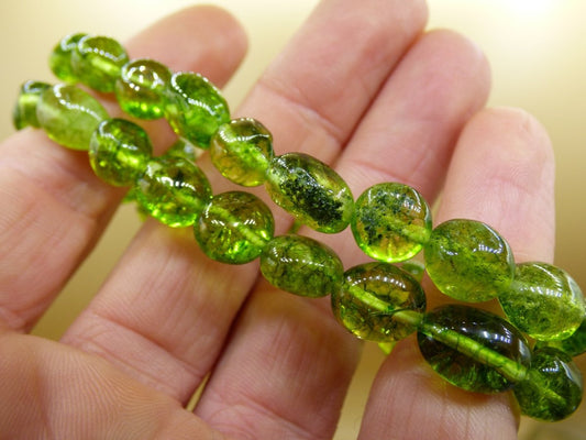 AAA Peridot Nuggets ~ Edelstein Armband ~ GOA ~ Hippie ~Boho ~Ethno ~Indie ~Nature ~Heilstein - Art of Nature Berlin