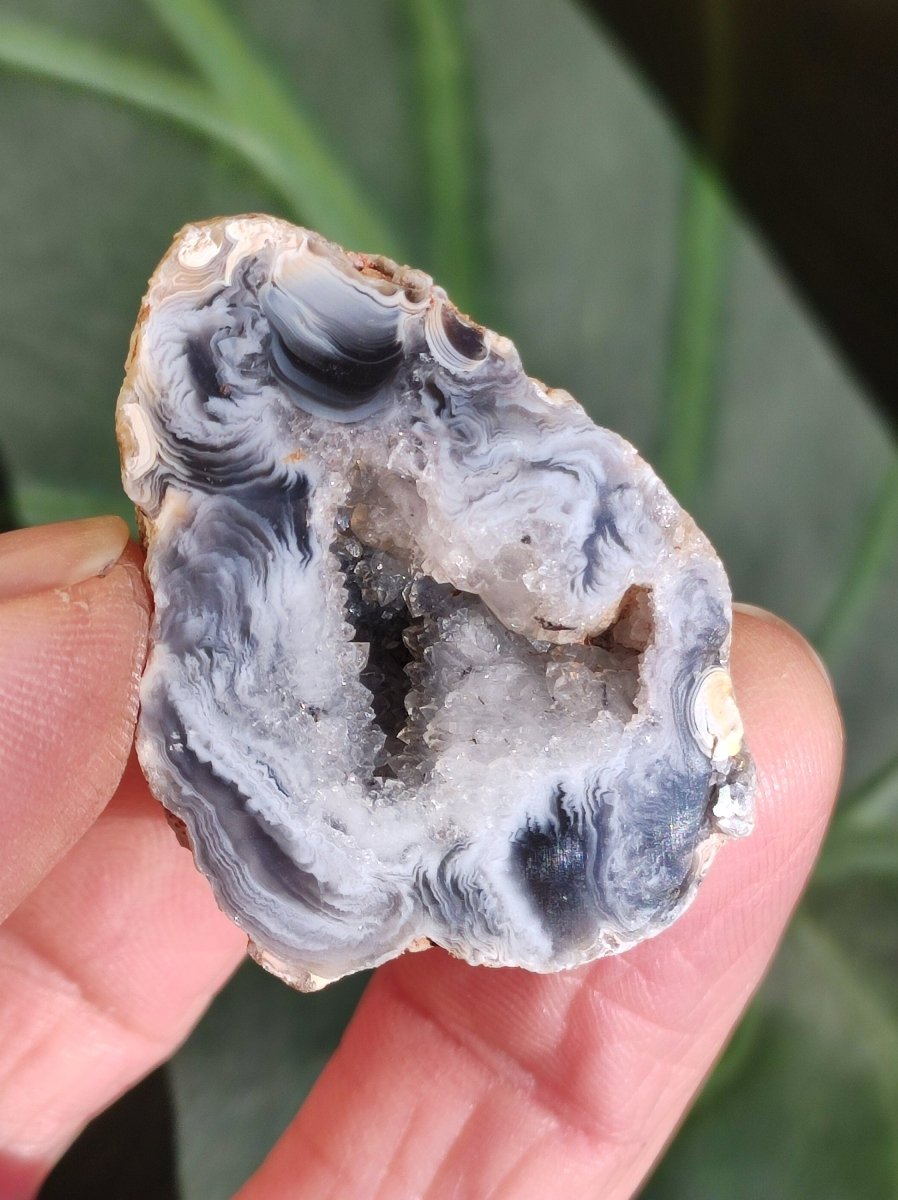 Achat Geode aus Mexiko Druze Stufe Deko Sammler ~ Edelstein Kette ~HIPPIE ~GOA ~Boho ~Tibet ~Ethno ~Nature ~Schutzsymbol ~Heilstein - Art of Nature Berlin