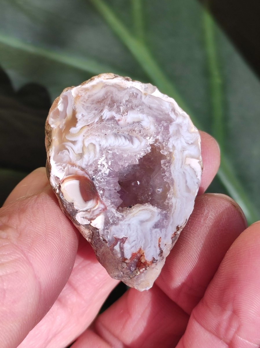 Achat Geode aus Mexiko Druze Stufe Deko Sammler ~ Edelstein Kette ~HIPPIE ~GOA ~Boho ~Tibet ~Ethno ~Nature ~Schutzsymbol ~Heilstein - Art of Nature Berlin