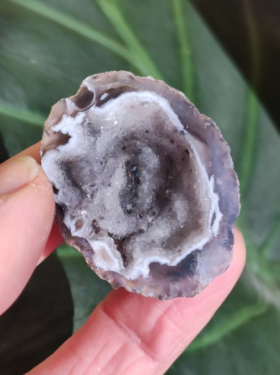 Achat Geode aus Mexiko Druze Stufe Deko Sammler ~ Edelstein Kette ~HIPPIE ~GOA ~Boho ~Tibet ~Ethno ~Nature ~Schutzsymbol ~Heilstein - Art of Nature Berlin