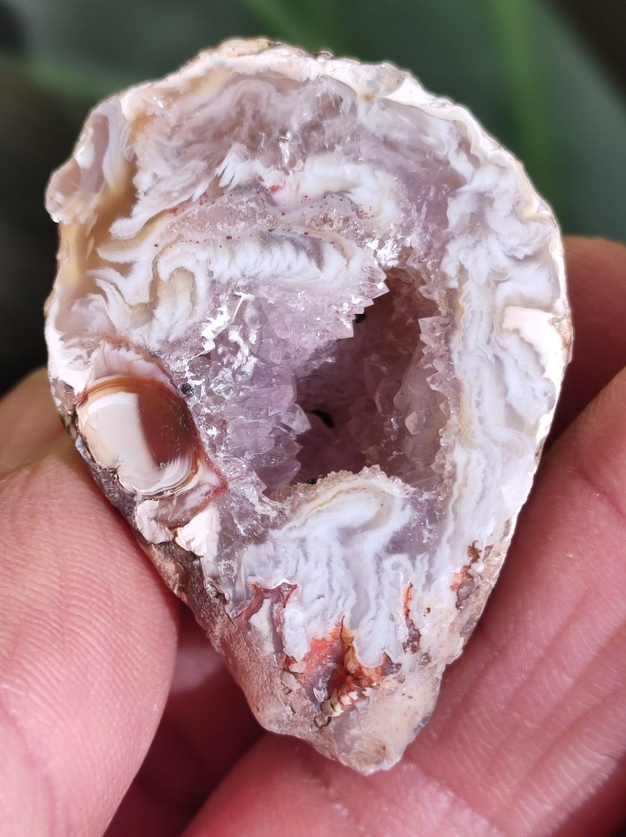 Achat Geode aus Mexiko Druze Stufe Deko Sammler ~ Edelstein Kette ~HIPPIE ~GOA ~Boho ~Tibet ~Ethno ~Nature ~Schutzsymbol ~Heilstein - Art of Nature Berlin