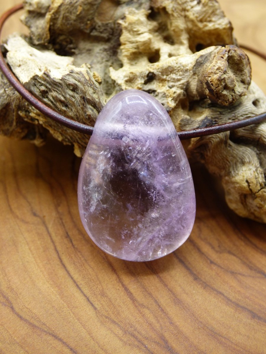 Amethyst A ~ Edelstein Kette Lila ~HIPPIE ~GOA ~Boho ~Ethno ~Nature ~Heilstein - Art of Nature Berlin