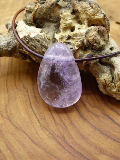 Amethyst A ~ Edelstein Kette Lila ~HIPPIE ~GOA ~Boho ~Ethno ~Nature ~Heilstein - Art of Nature Berlin