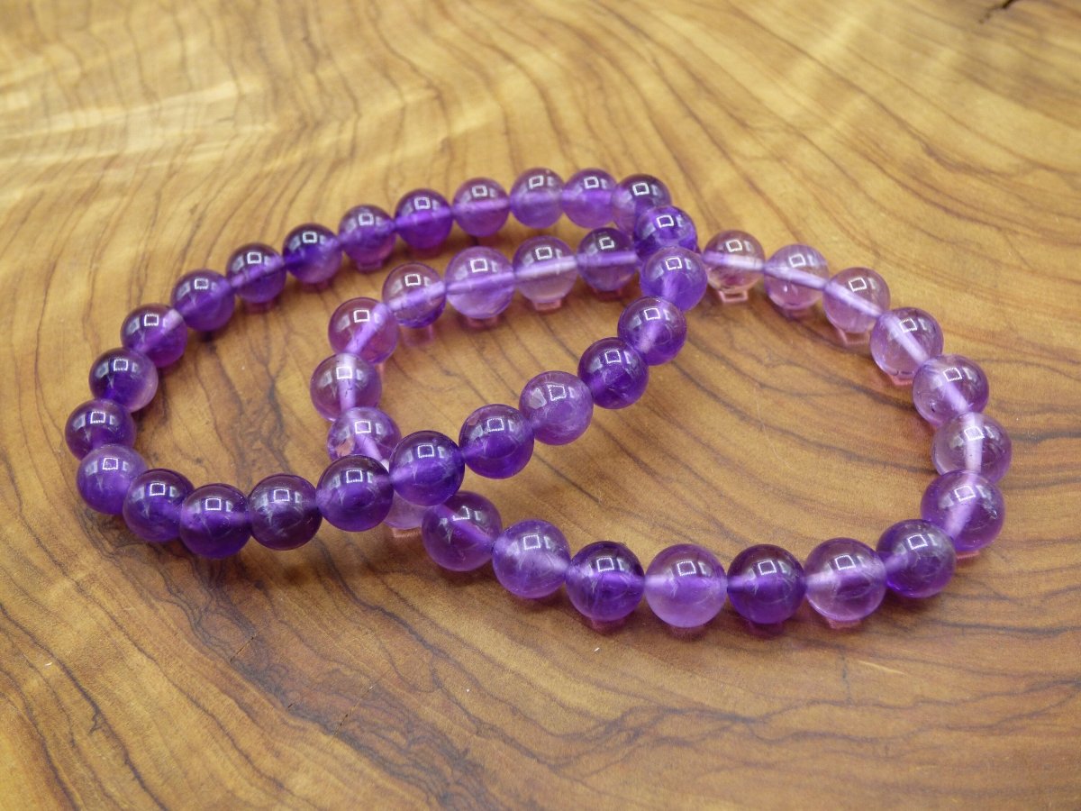 Amethyst AAA ~ Gemstone Bracelet Stretch ~ GOA ~ Hippie ~Boho ~Ethno ~Indie ~Nature ~Healing Stone Energy Chakra - Art of Nature Berlin