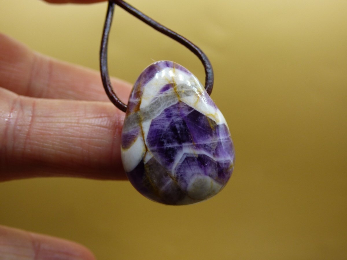 Amethyst~ Edelstein Kette Lila ~HIPPIE ~GOA ~Boho ~Ethno ~Nature ~Heilstein - Art of Nature Berlin