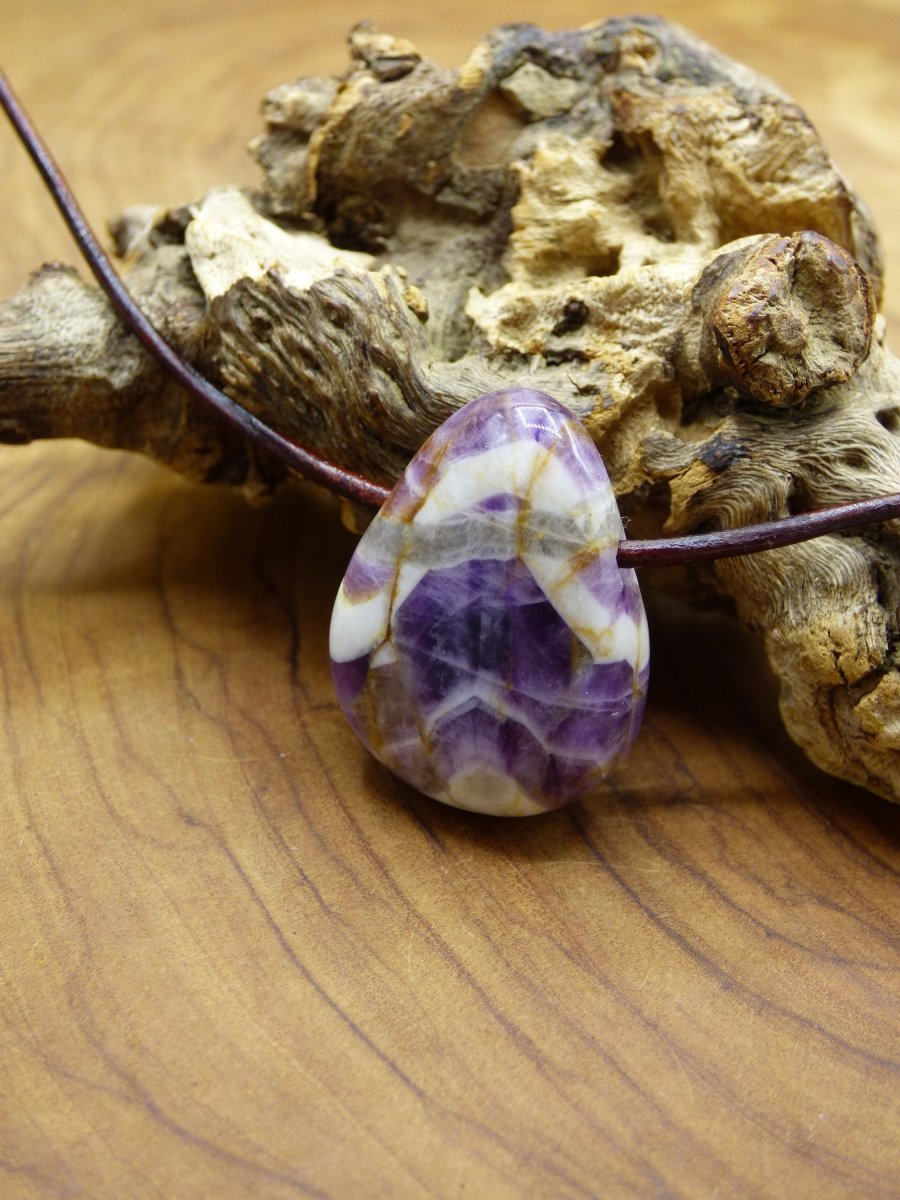 Amethyst~ Edelstein Kette Lila ~HIPPIE ~GOA ~Boho ~Ethno ~Nature ~Heilstein - Art of Nature Berlin