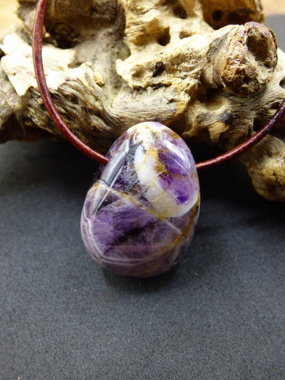 Amethyst~ Edelstein Kette Lila ~HIPPIE ~GOA ~Boho ~Ethno ~Nature ~Heilstein - Art of Nature Berlin