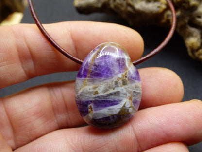 Amethyst~ Edelstein Kette Lila ~HIPPIE ~GOA ~Boho ~Ethno ~Nature ~Heilstein - Art of Nature Berlin