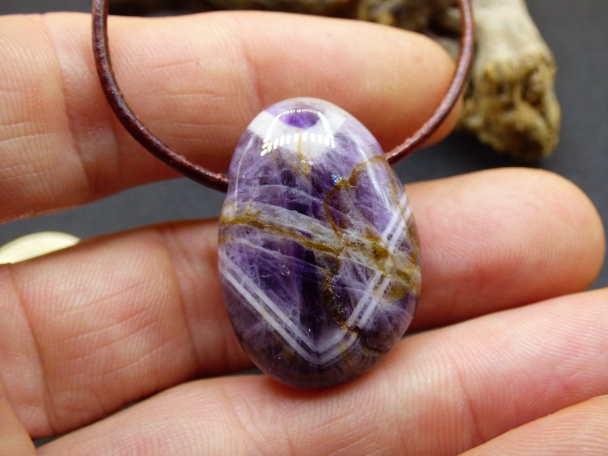 Amethyst~ Edelstein Kette Lila ~HIPPIE ~GOA ~Boho ~Ethno ~Nature ~Heilstein - Art of Nature Berlin