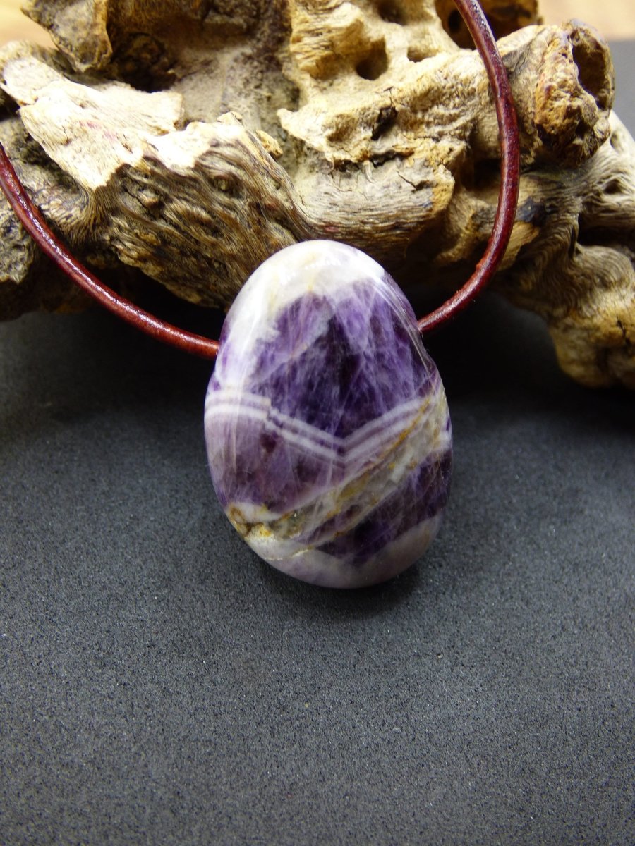 Amethyst~ Edelstein Kette Lila ~HIPPIE ~GOA ~Boho ~Ethno ~Nature ~Heilstein - Art of Nature Berlin