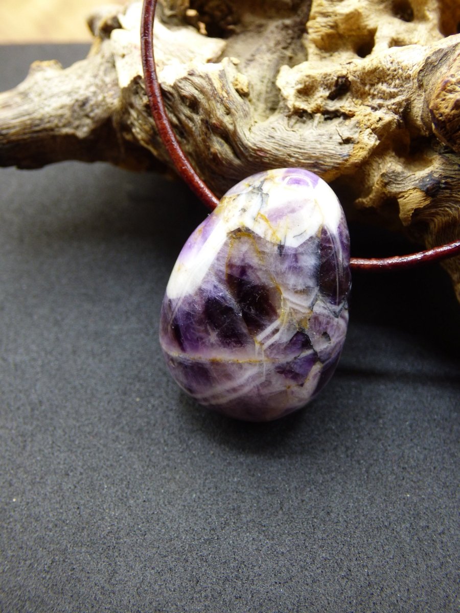 Amethyst~ Edelstein Kette Lila ~HIPPIE ~GOA ~Boho ~Ethno ~Nature ~Heilstein - Art of Nature Berlin