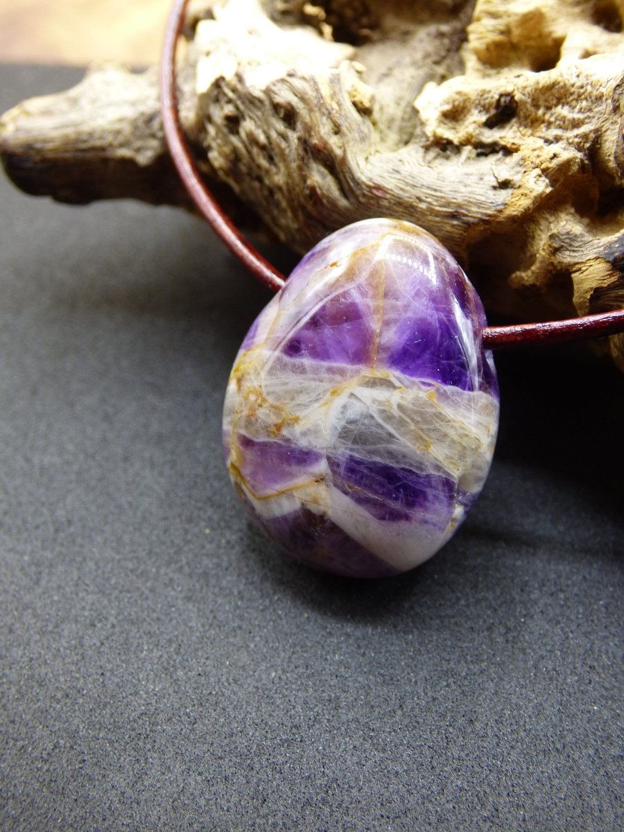 Amethyst~ Edelstein Kette Lila ~HIPPIE ~GOA ~Boho ~Ethno ~Nature ~Heilstein - Art of Nature Berlin