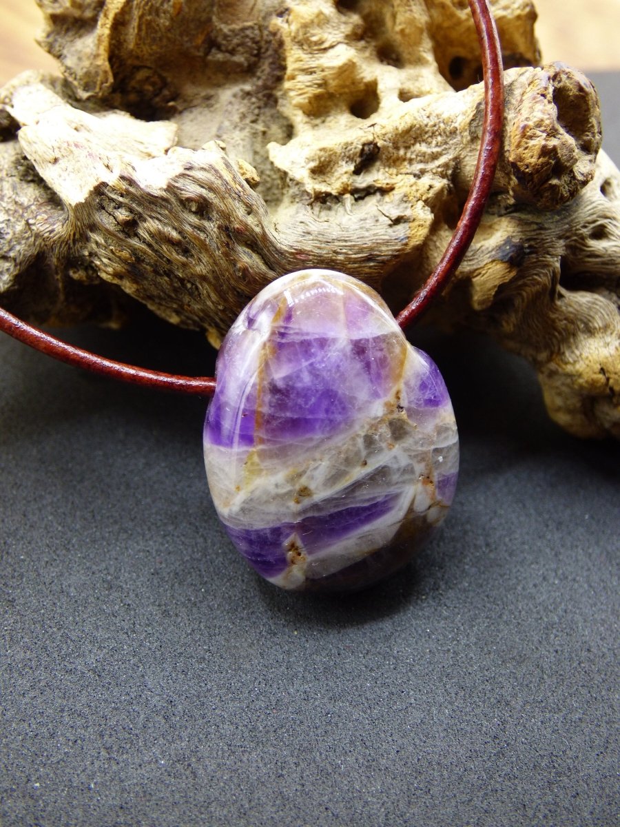 Amethyst~ Edelstein Kette Lila ~HIPPIE ~GOA ~Boho ~Ethno ~Nature ~Heilstein - Art of Nature Berlin