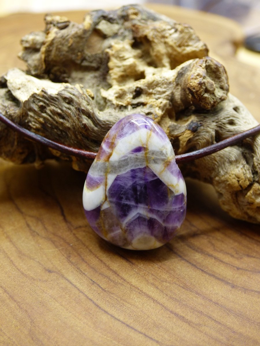 Amethyst~ Edelstein Kette Lila ~HIPPIE ~GOA ~Boho ~Ethno ~Nature ~Heilstein - Art of Nature Berlin