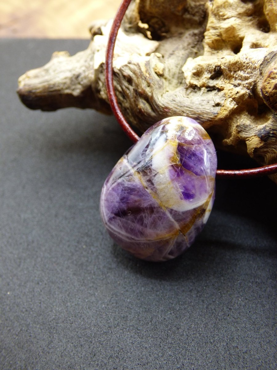 Amethyst~ Edelstein Kette Lila ~HIPPIE ~GOA ~Boho ~Ethno ~Nature ~Heilstein - Art of Nature Berlin