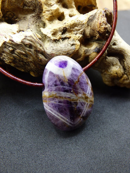 Amethyst~ Edelstein Kette Lila ~HIPPIE ~GOA ~Boho ~Ethno ~Nature ~Heilstein - Art of Nature Berlin