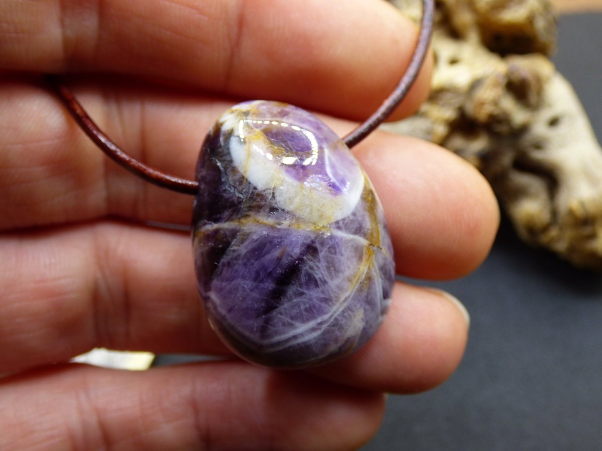 Amethyst~ Edelstein Kette Lila ~HIPPIE ~GOA ~Boho ~Ethno ~Nature ~Heilstein - Art of Nature Berlin