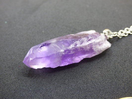 Amethyst Elestial *Rarität* ""~ 925 Sterling Silber Öse ~ Edelstein Kette Lila ~HIPPIE ~GOA ~Boho ~Ethno ~Nature ~Heilstein - Art of Nature Berlin