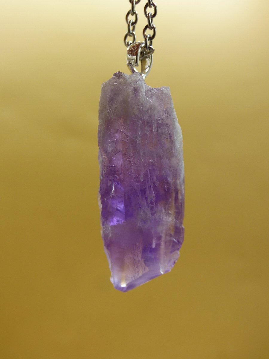 Amethyst Elestial *Rarität* ""~ 925 Sterling Silber Öse ~ Edelstein Kette Lila ~HIPPIE ~GOA ~Boho ~Ethno ~Nature ~Heilstein - Art of Nature Berlin