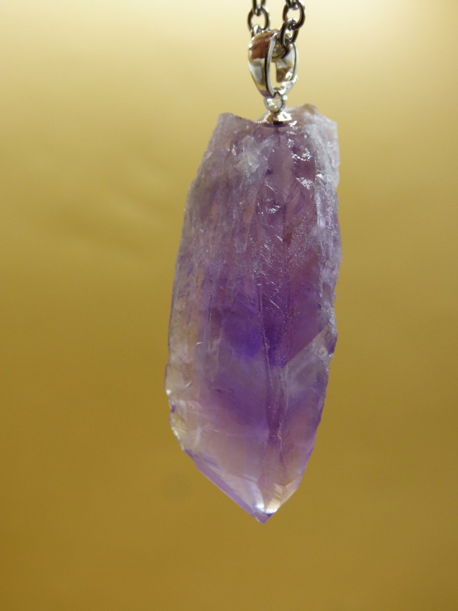 Amethyst Elestial *Rarität* ""~ 925 Sterling Silber Öse ~ Edelstein Kette Lila ~HIPPIE ~GOA ~Boho ~Ethno ~Nature ~Heilstein - Art of Nature Berlin