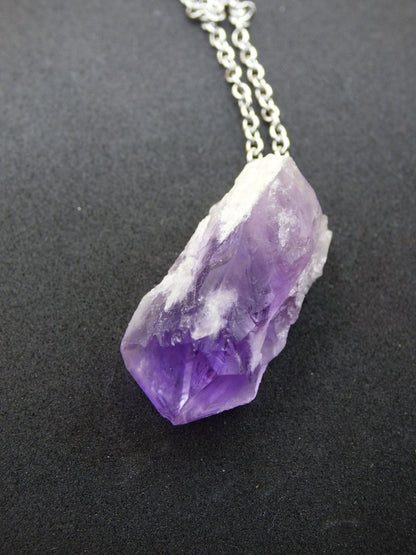 Amethyst Elestial *Rarität* ""~ 925 Sterling Silber Öse ~ Edelstein Kette Lila ~HIPPIE ~GOA ~Boho ~Ethno ~Nature ~Heilstein - Art of Nature Berlin