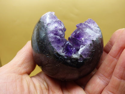 Amethyst Geode Kugel ~ Magische Edelstein Deko Kristall Stufe Sphere Ball Heilstein Spielkugel Meditation HIPPIE GOA Boho Ethno lila Energie - Art of Nature Berlin