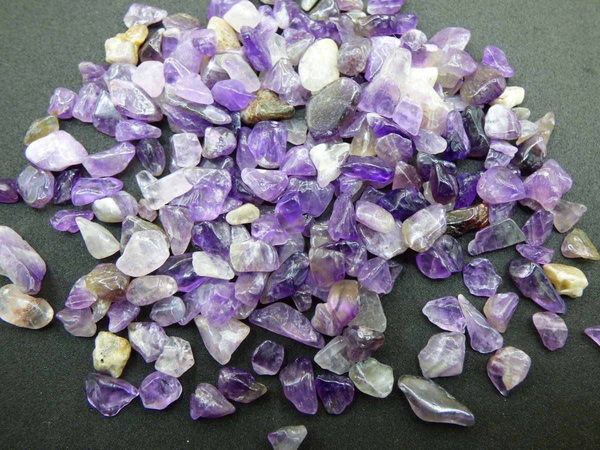 Amethyst Kies Edelsteine Splitter zum Aufladen Entladen Edelsteine & Wasserstein für Trinkwasser Chakra Heilstein Energiewasser Ametist - Art of Nature Berlin