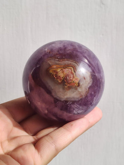 Amethyst Lace Achat ~ Magische Edelstein Kugel Massage & Deko Sphere Crystal Spielkugel Meditation ~HIPPIE ~GOA~Boho~Ethno~Heilstein - Art of Nature Berlin