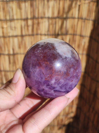 Amethyst Lace Achat ~ Magische Edelstein Kugel Massage & Deko Sphere Crystal Spielkugel Meditation ~HIPPIE ~GOA~Boho~Ethno~Heilstein - Art of Nature Berlin