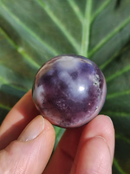 Amethyst Laze Achat ~ Magische Edelstein Deko Kristall Stufe Sphere Ball Heilstein Spielkugel Meditation HIPPIE GOA Boho Ethno lila Energie - Art of Nature Berlin