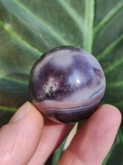 Amethyst Laze Achat ~ Magische Edelstein Deko Kristall Stufe Sphere Ball Heilstein Spielkugel Meditation HIPPIE GOA Boho Ethno lila Energie - Art of Nature Berlin