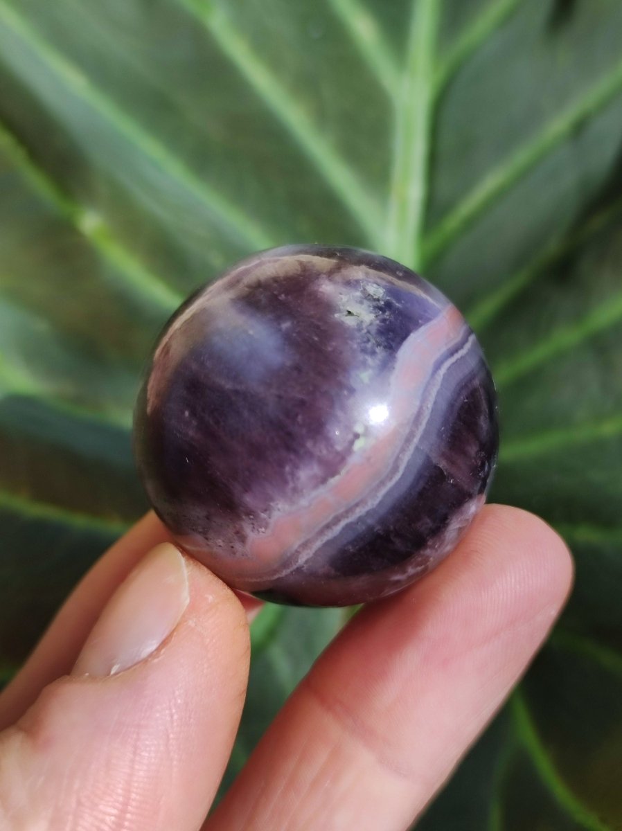 Amethyst Laze Achat ~ Magische Edelstein Deko Kristall Stufe Sphere Ball Heilstein Spielkugel Meditation HIPPIE GOA Boho Ethno lila Energie - Art of Nature Berlin