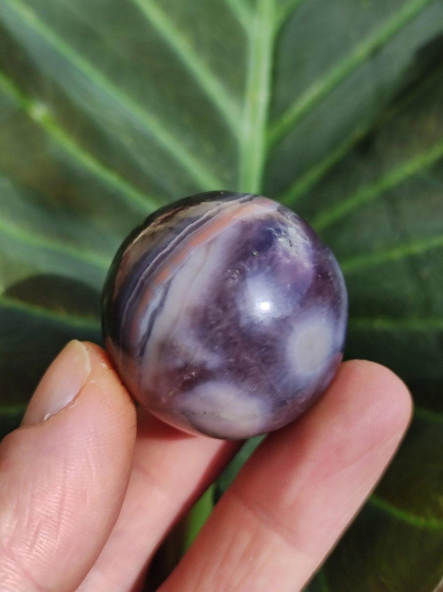 Amethyst Laze Achat ~ Magische Edelstein Deko Kristall Stufe Sphere Ball Heilstein Spielkugel Meditation HIPPIE GOA Boho Ethno lila Energie - Art of Nature Berlin